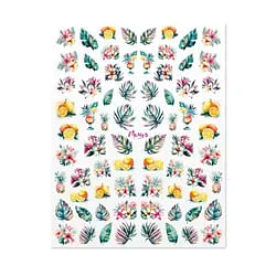 No. 1 Tropical, Water Decal Sticker, Moyra 